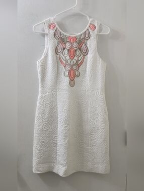 Lilly Pulitzer White Mini Dress, Size 4.